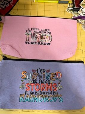 Hot off the press! Set of 2 make-up bags, NWOT